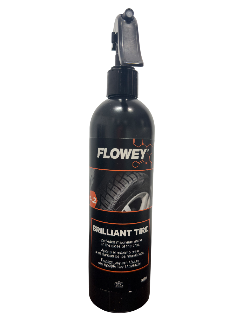 FLOWEY® Brilliant Tire (4.2) – Abrillantador de Neumáticos 400ML